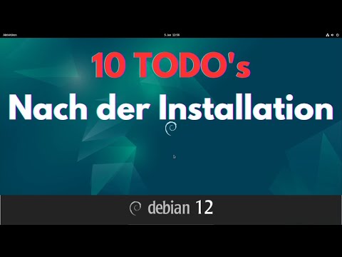 10 Dinge, die nach der Installation von Debian zu tun sind