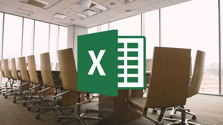 Excel-Logo mit Meeting-Raum im Hintergrund - Kurs: Excel im Büro-Alltag – Individualisieren und Organisation
