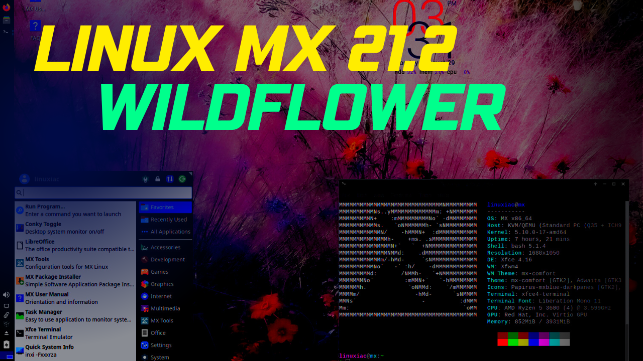 Linux MX 21.2 Wildflower