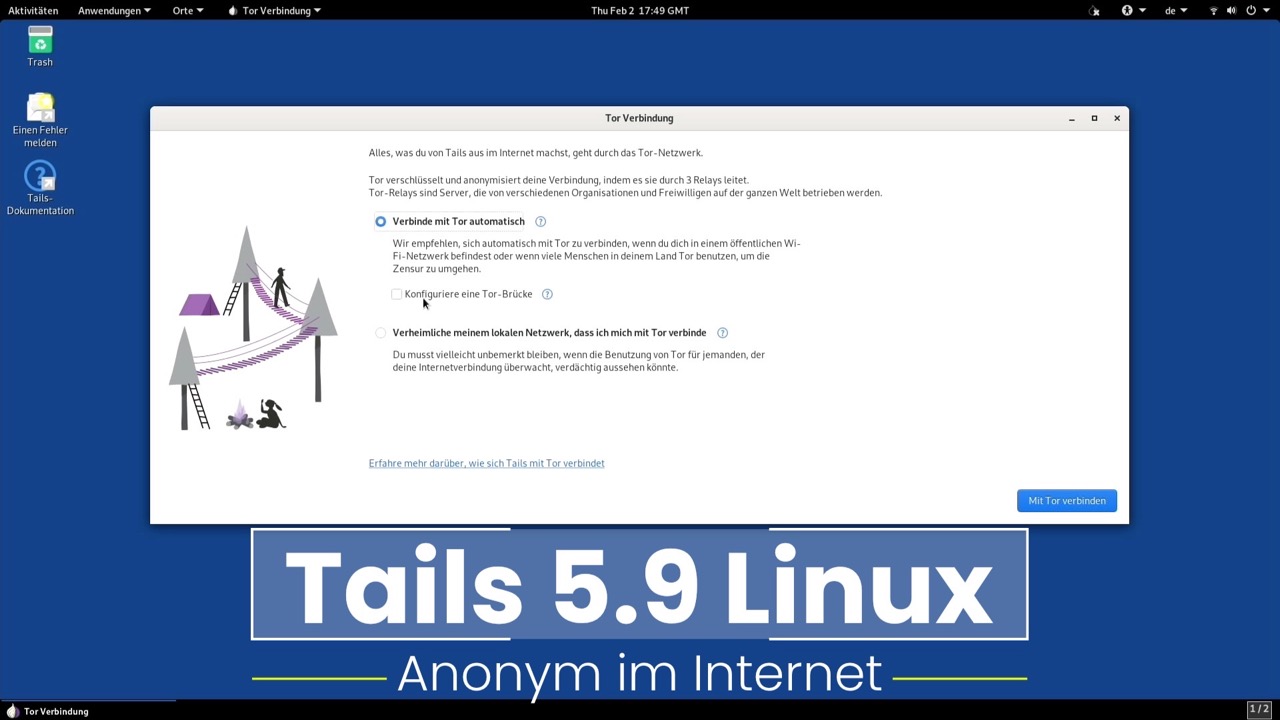 Tails 5.9 - Anonym im Internet