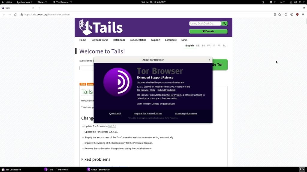 About Tor Browser in Tails 5.9