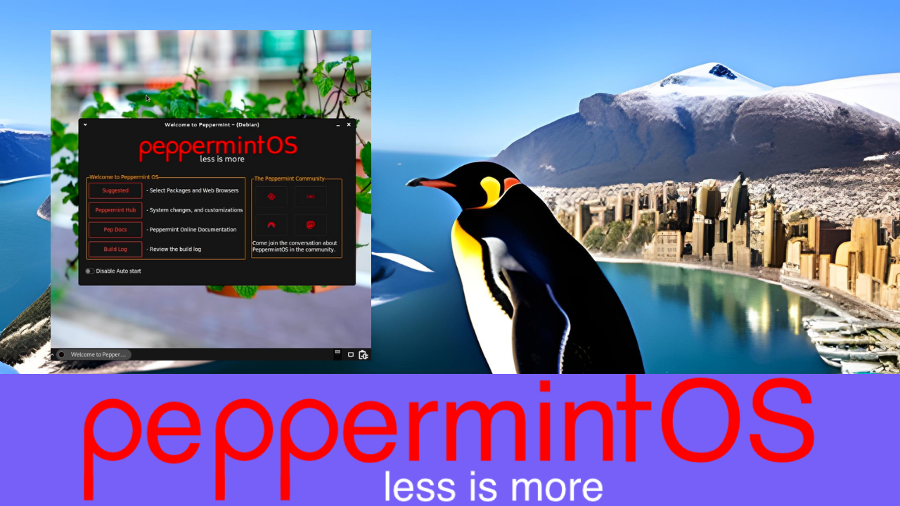 peppermint OS - less is more mit Pinguin