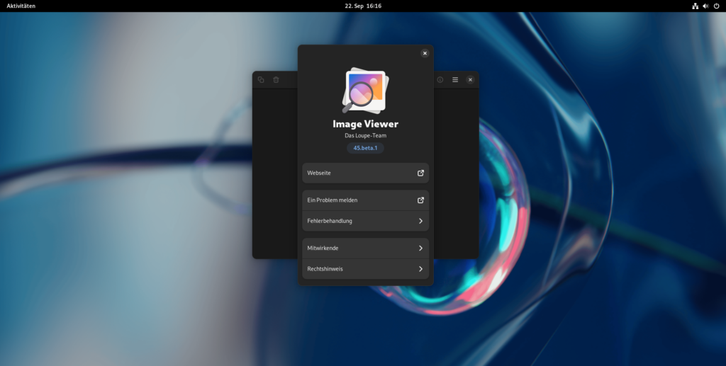 GNOME 45 Image Viewer